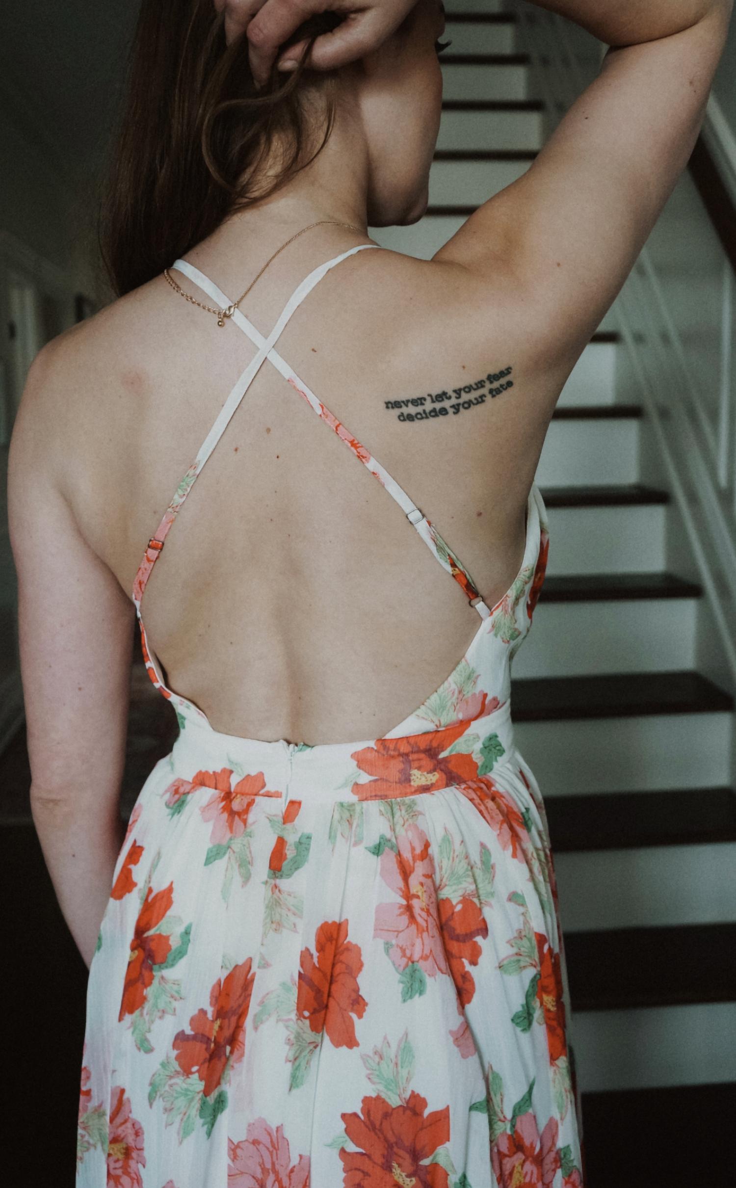 The Clothing Company - Front Pleats Detail Maxi Flower Dress