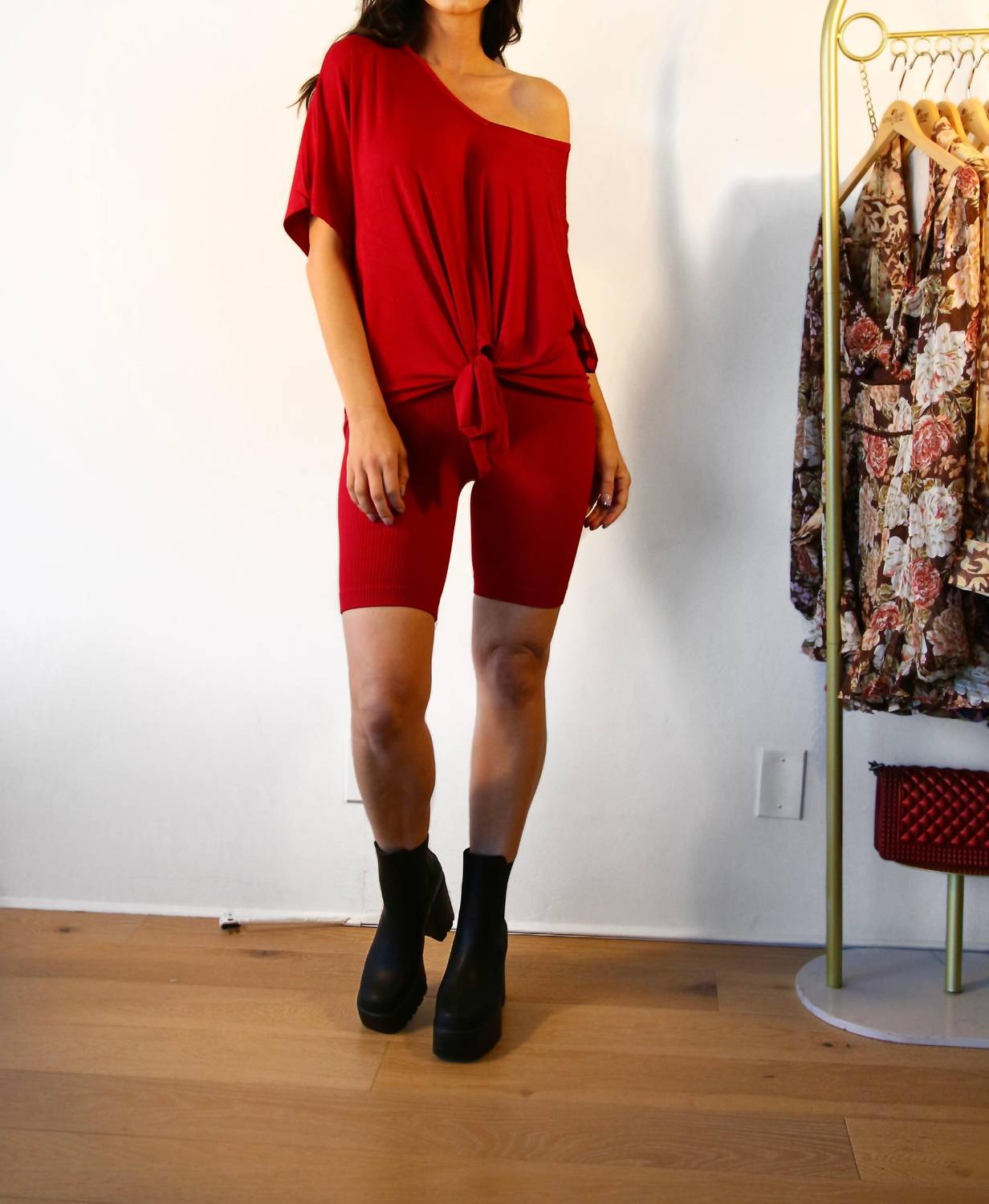 Little Secret Of Mine - Ribbed Shorts Set