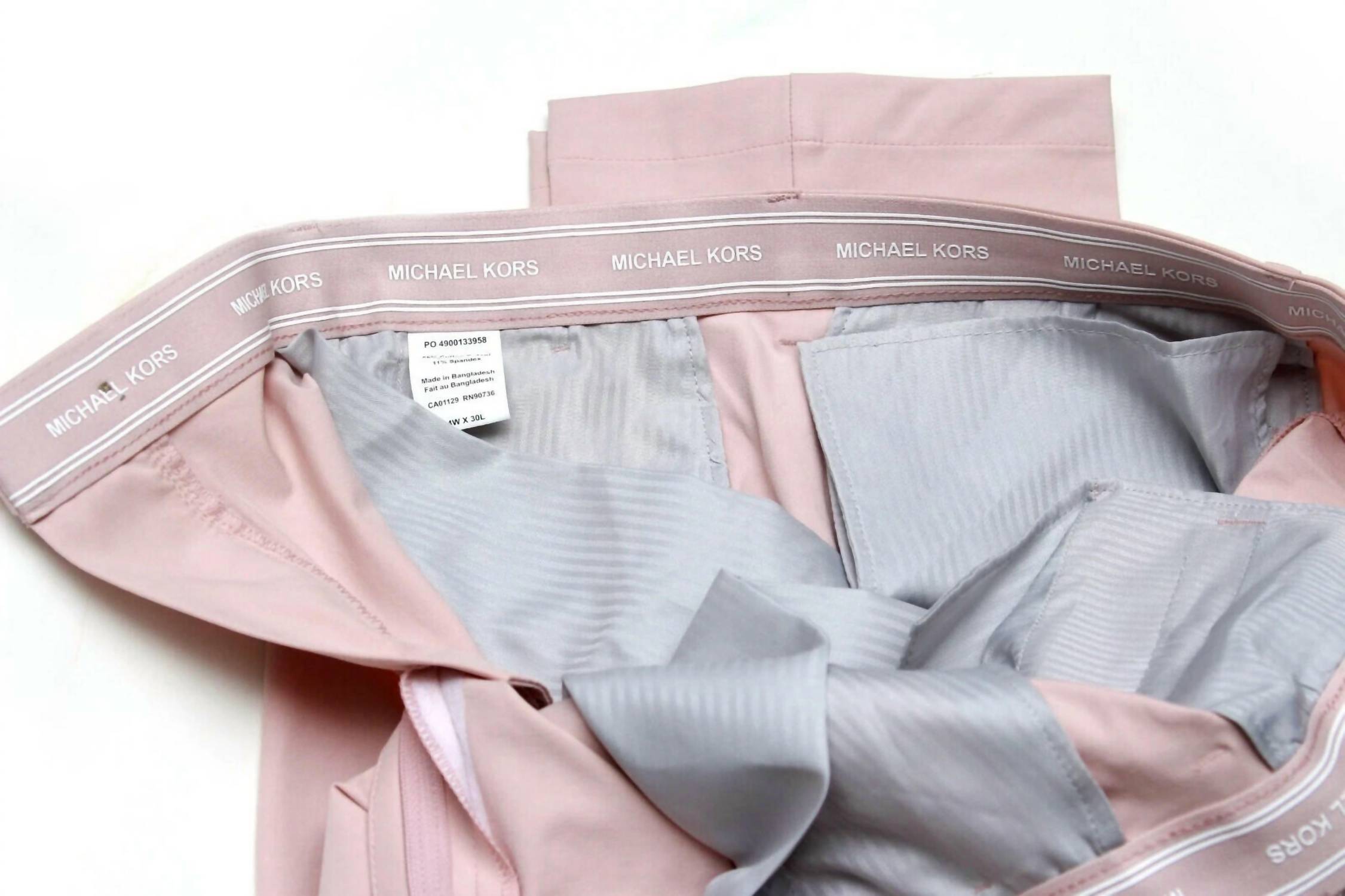 Michael Kors - Men's Classic Fit Spring Cotton Stretch Pants