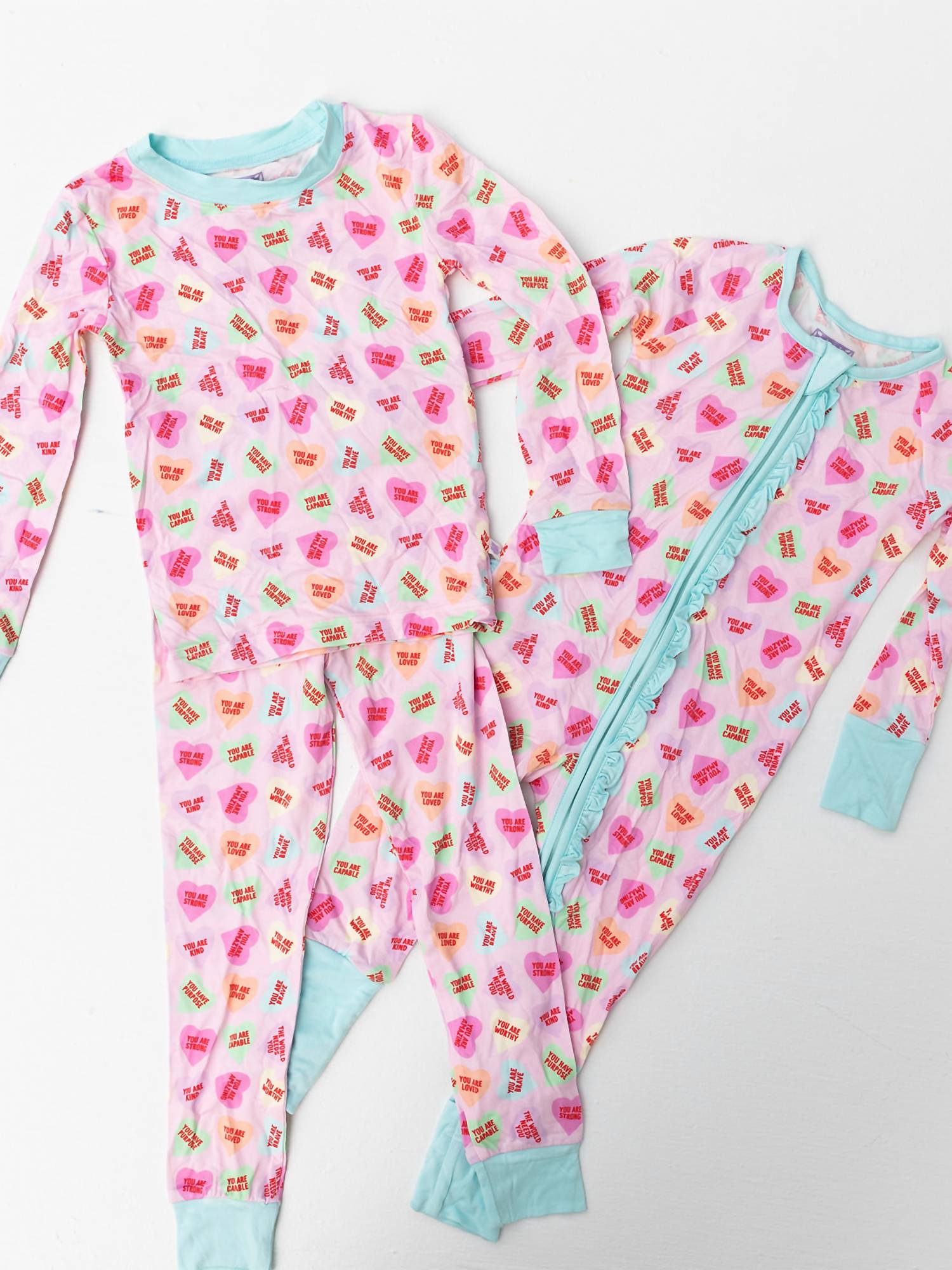 Poppy Kids Co. - Girls' Convo Hearts Pj Set