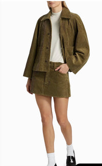 Frame - Corduroy Cotton Mini Skirt