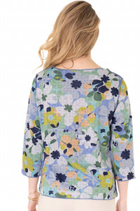 Trisha Tyler - Reversible Garden Print Blouse