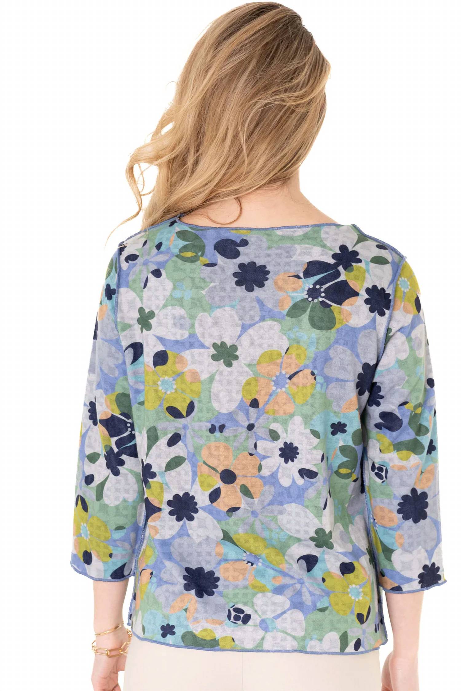 Trisha Tyler - Reversible Garden Print Blouse