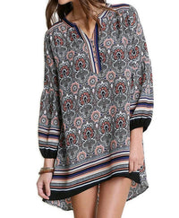 Umgee - Baby Doll Printed Dress