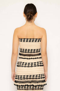 Fore Collection - Strapless Crochet Crop Top