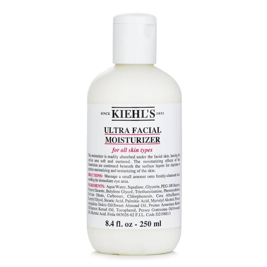 Kiehl'S - ULTRA FACIAL MOISTURIZER FOR ALL SKIN TYPES - FULL SIZE 8.4OZ (250ML)