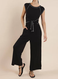 Sage The Label - OUT OF OFFICE WAIST TIE JUMPSUIT