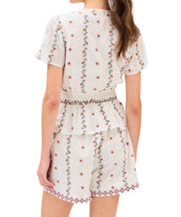 ALLISON NEW YORK Cordelia Top in floral - women's t-shirt - alternate view