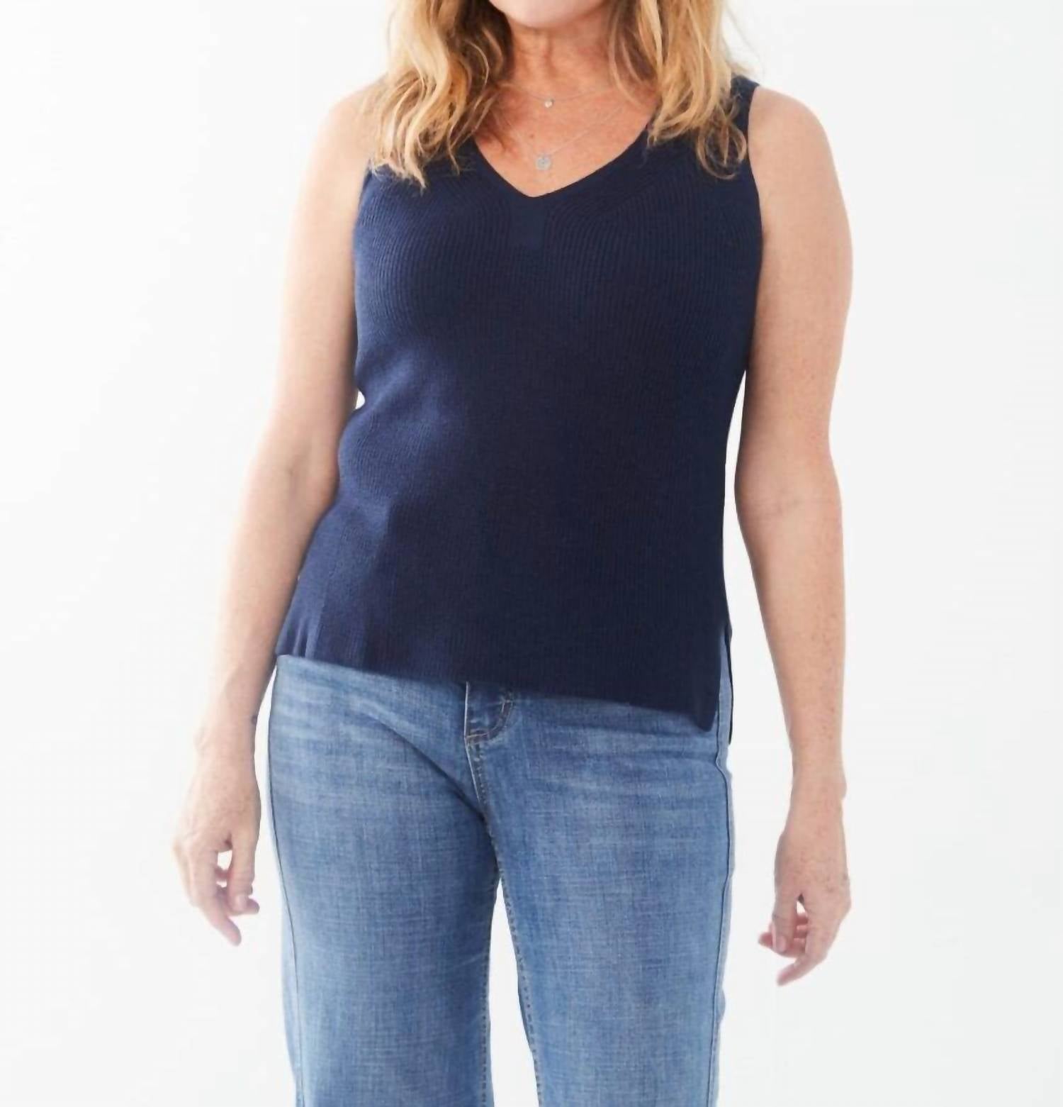 Fdj - Natalie Textured Knit Tank Top