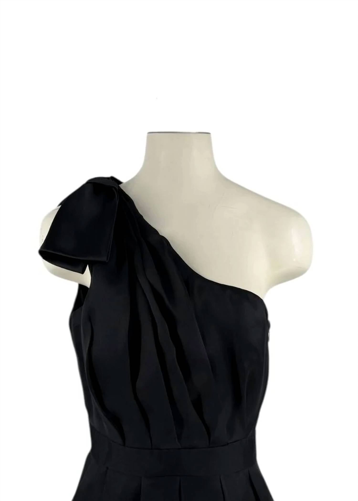 Kara Janx - Women's Bailey One Shoulder Bow Mini Dress