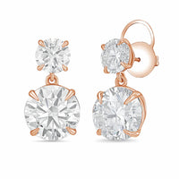 Diana M Jewels - Women's Round Lab-Grown Diamond Stud Earrings (10.00 Ct TCW) - Bold