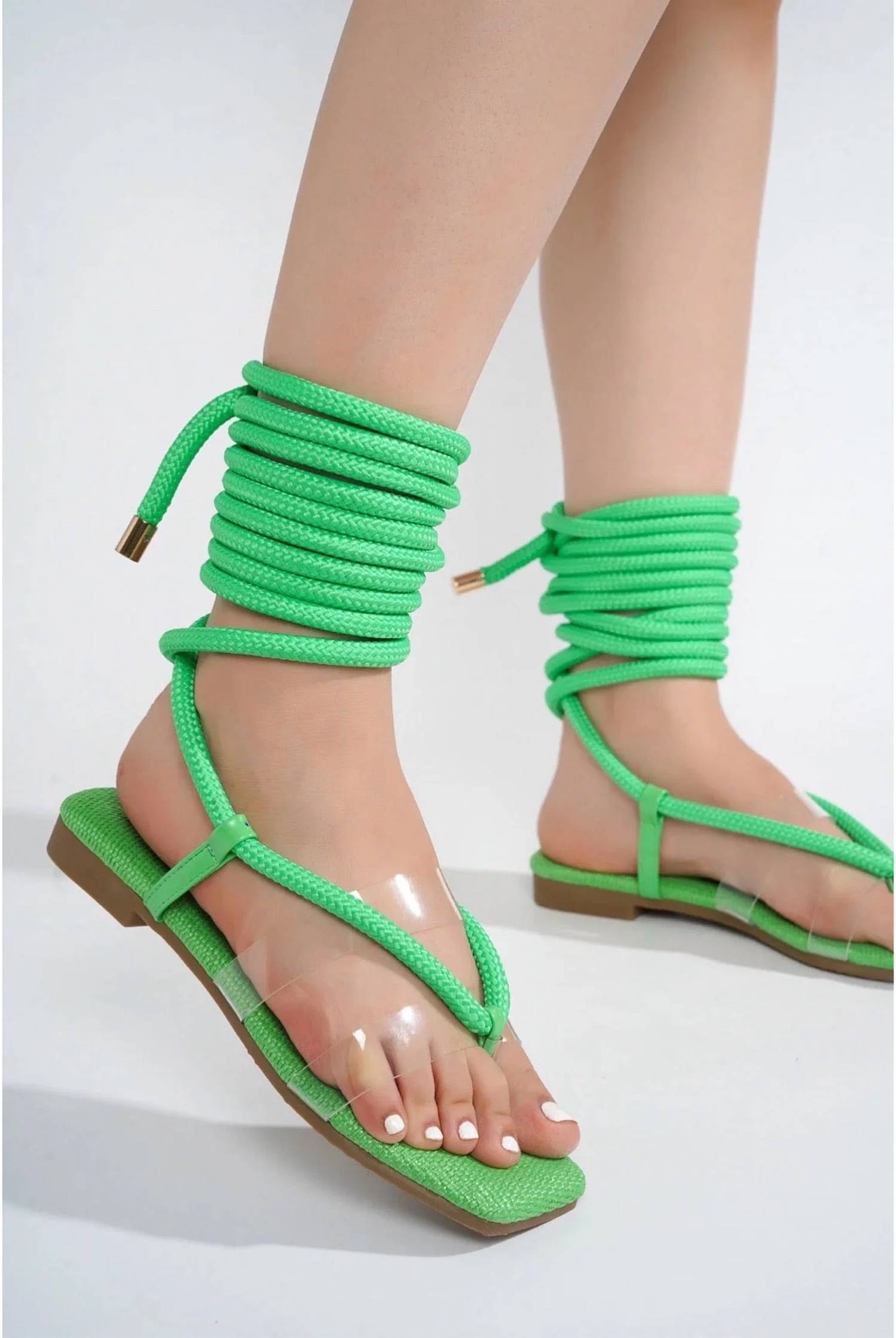 Cape Robbin - Women's Amorlyn Rope Tie Sandals