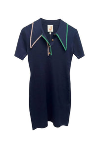 Joostricot - Short Sleeve Mini Polo Dress