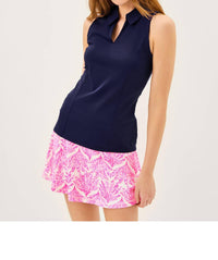 Lilly Pulitzer Luxletic Martina Polo in true navy - women's tank top - view 6