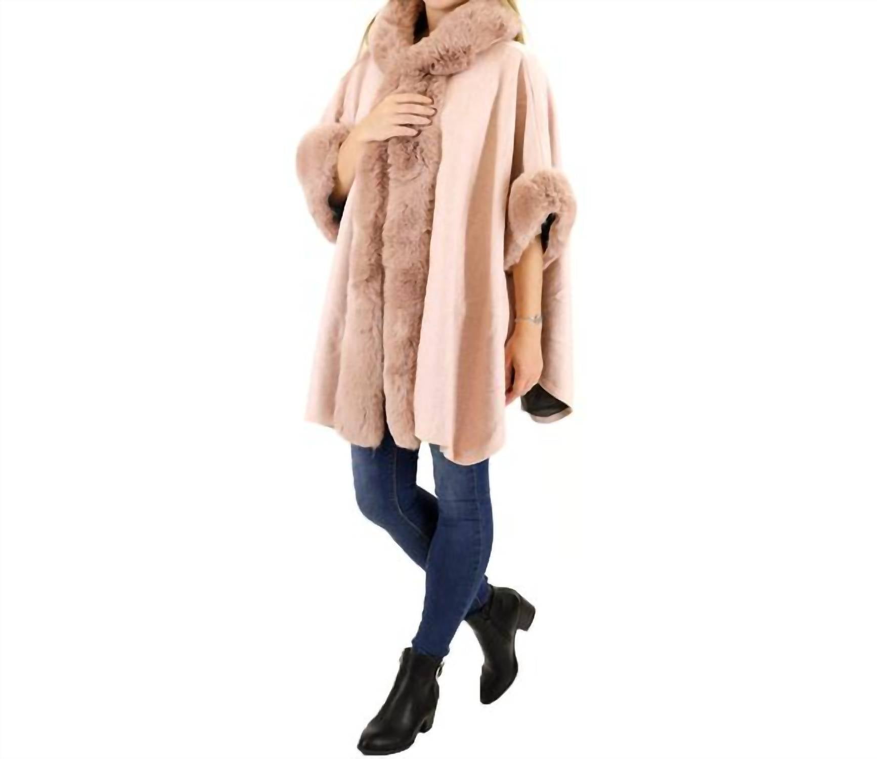Tapa - Fur Hoodie Shawl