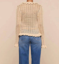 L'Agence - Solaris Crocheted Cardigan