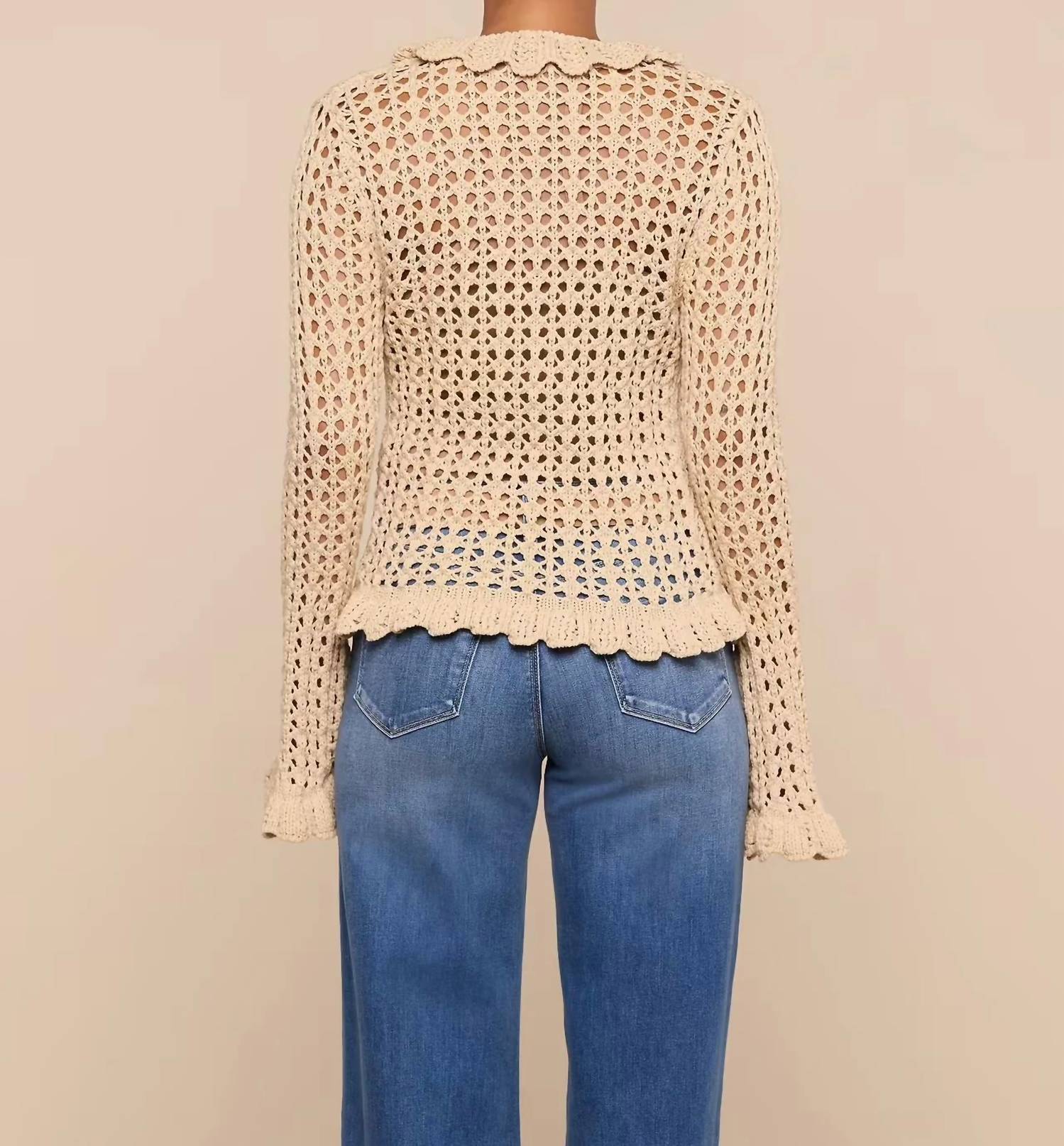 L'Agence - Solaris Crocheted Cardigan