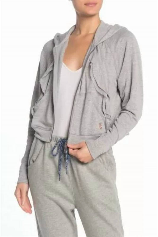 Free People - Game Plan Ruffle Hoodie