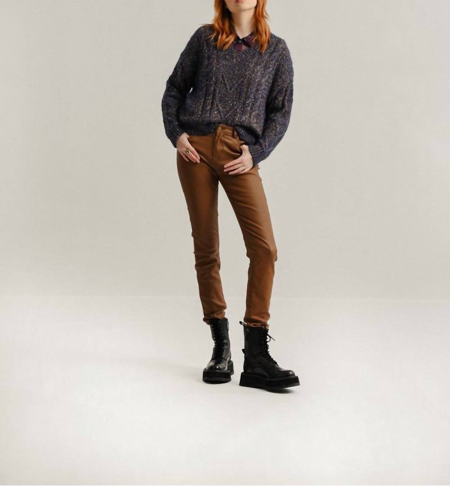 Mottled Knitted Sweater