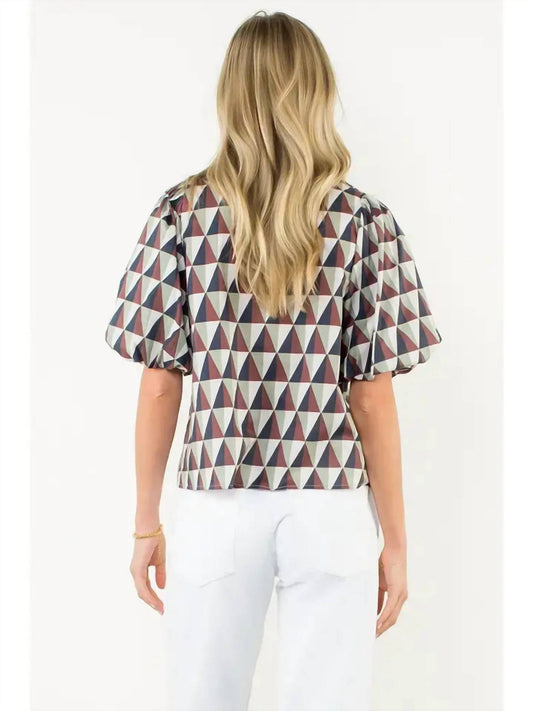 Thml - Lacey Geometric Top