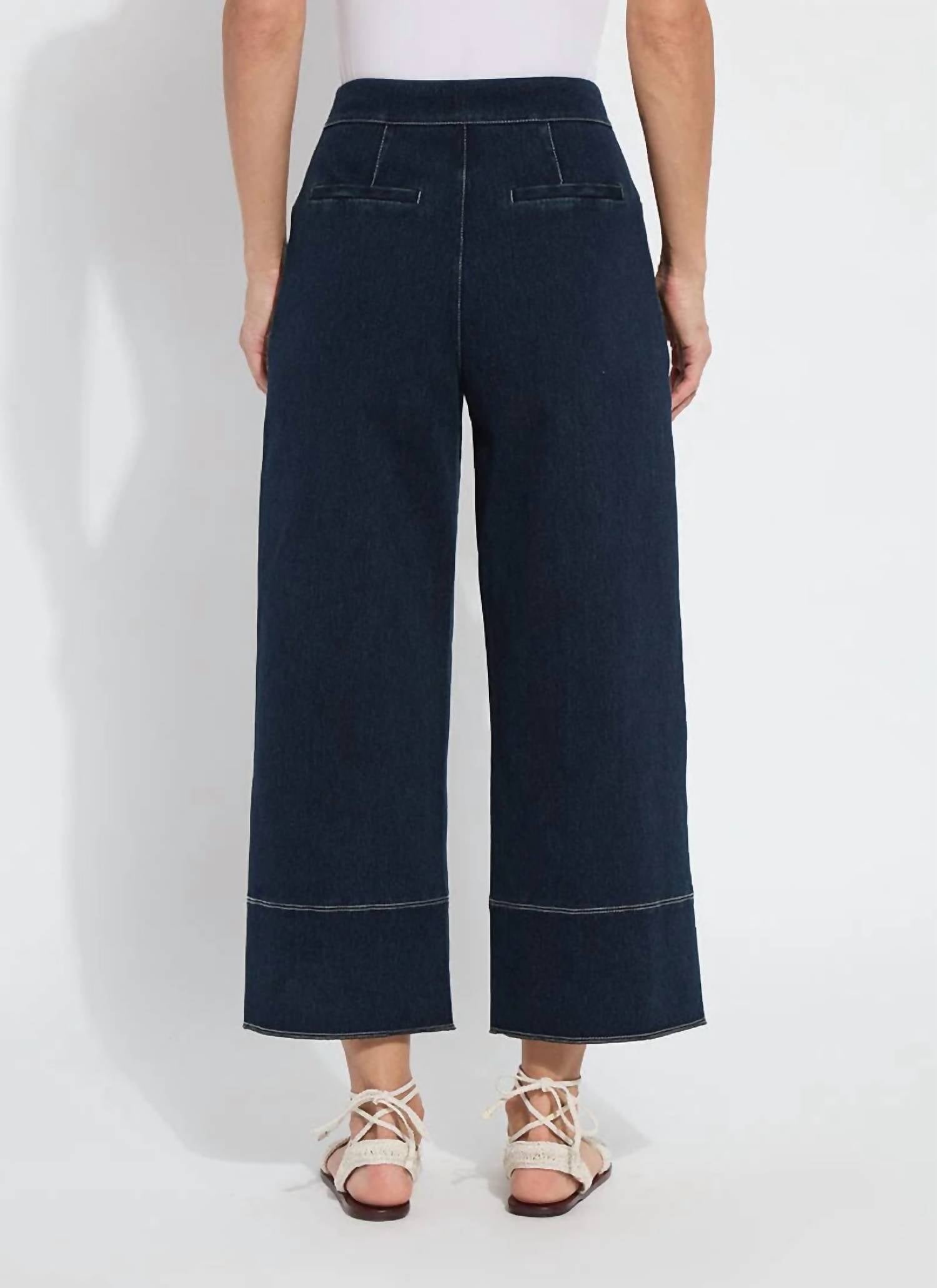 Lysse - Dion Sailor Crop Palazzo Denim Jeans
