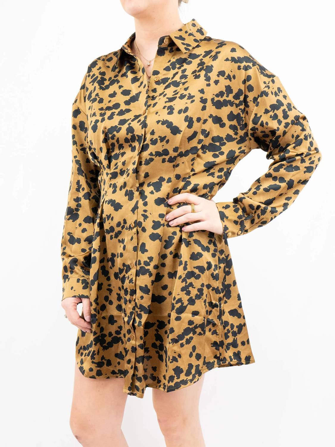 Lush - Women's Cheetah Work Dress