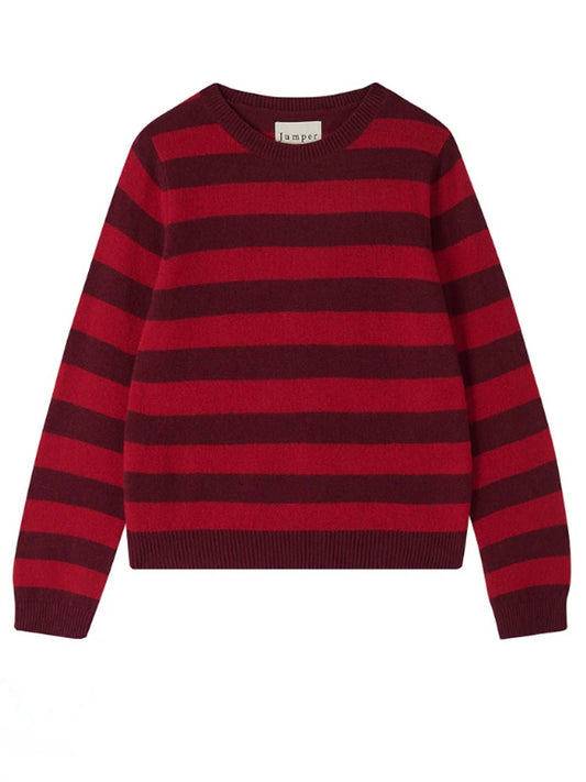 Jumper1234 - Women's Cashmere Striped Crew Top