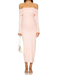 Bumpsuit Alison Midi Dress in dusty pink - women's dress