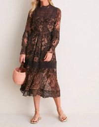 Sea - Luisa Print Long Sleeve Dress