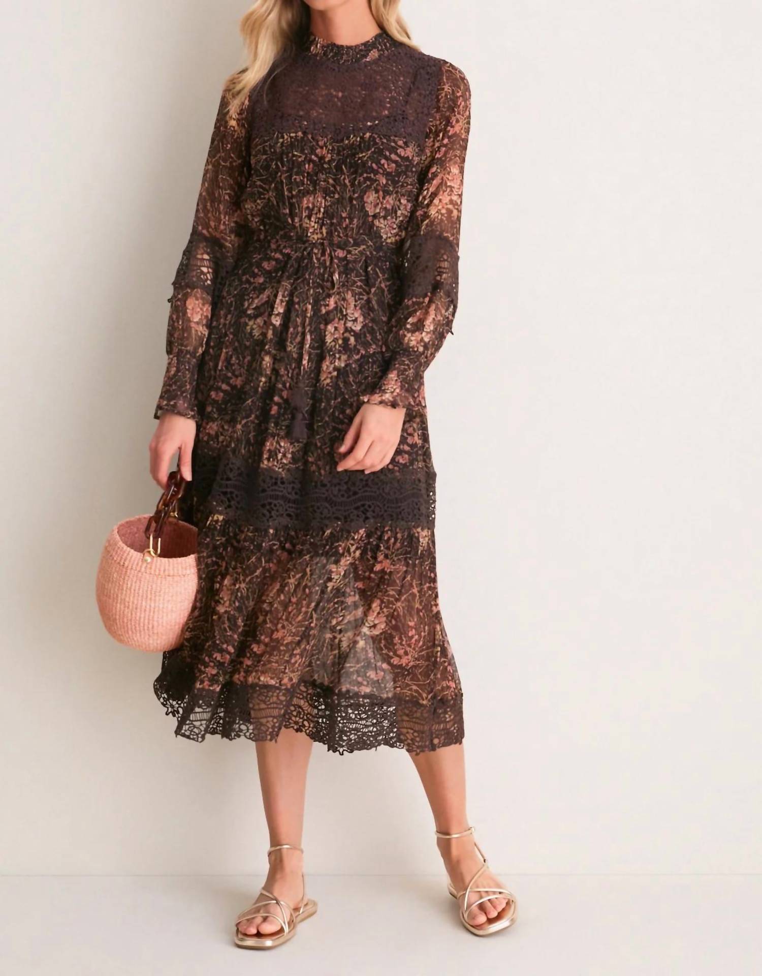Sea - Luisa Print Long Sleeve Dress