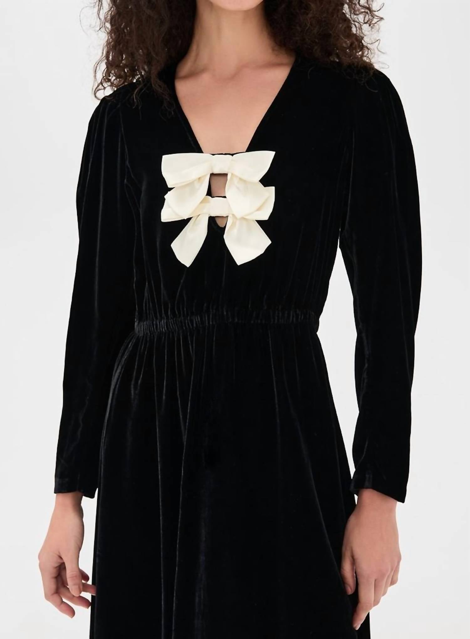 Sea - Seraphine Long Sleeve Midi Dress