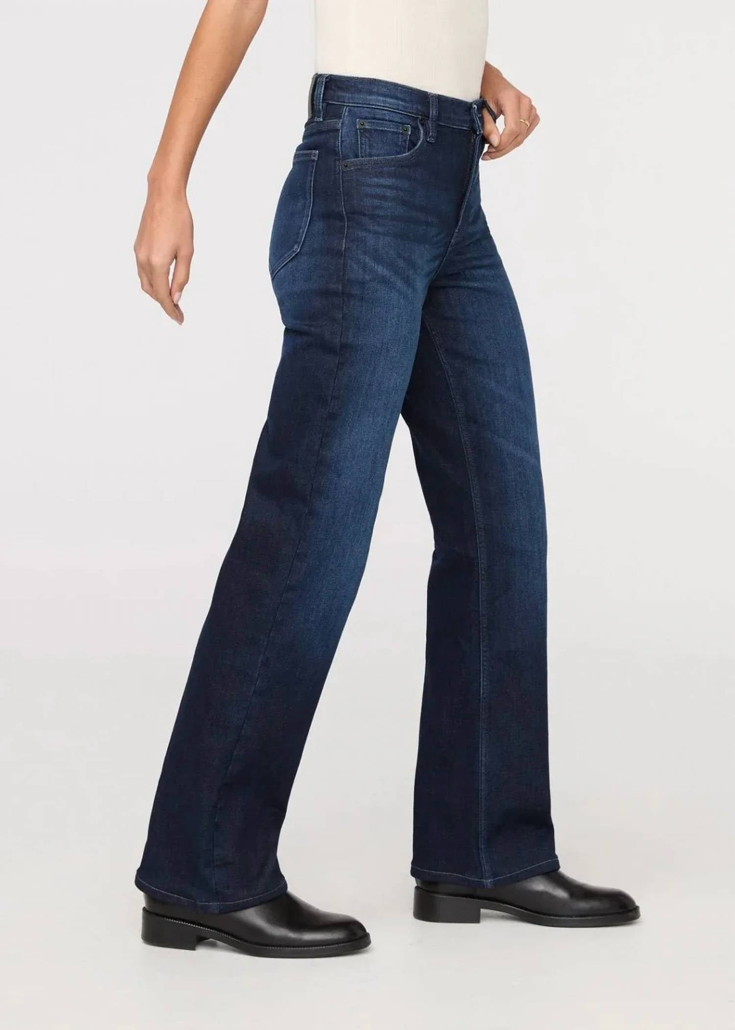 Duer - Tech Fleece Denim High Rise Straight Jeans