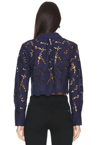 L'Agence - Seychelle Cropped Button Down Shirt
