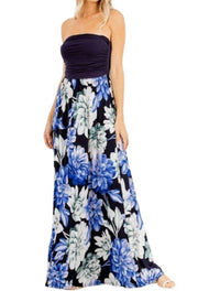 Heimish Usa - Floral Print Sleeveless Maxi Dress