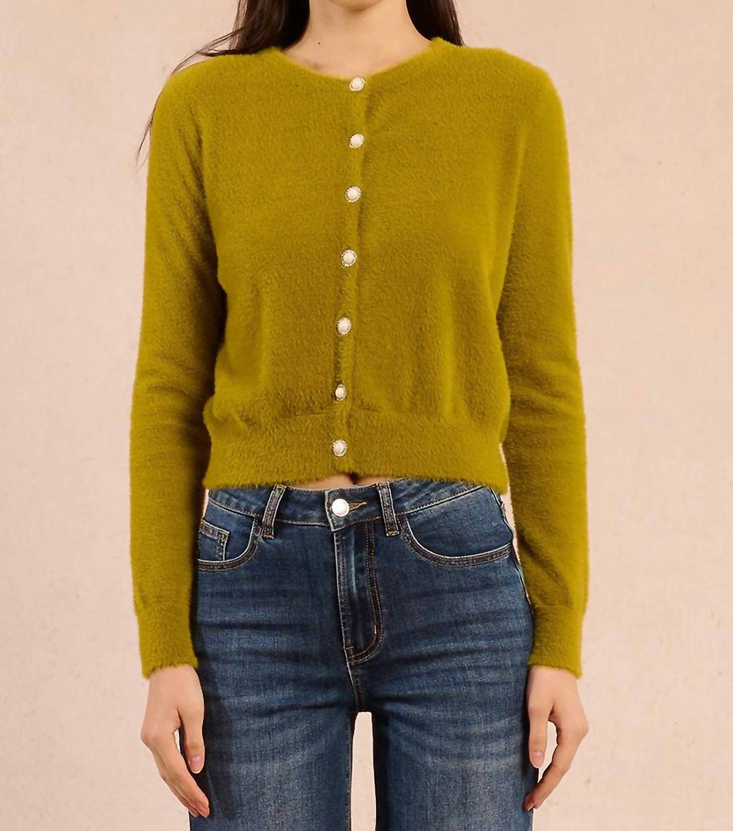 Molly Bracken - Pearl Button Knitted Cardigan