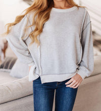 So Compelling Contrast Detail Pullover