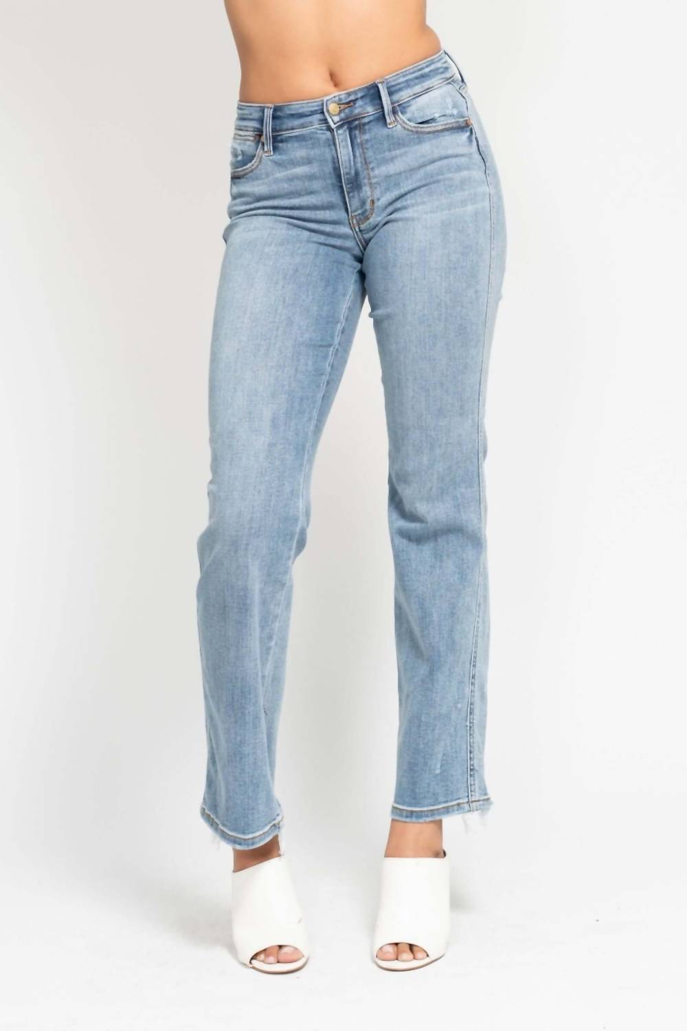 Judy Blue - Mid Rise Cell Phone Pocket Dad Jean