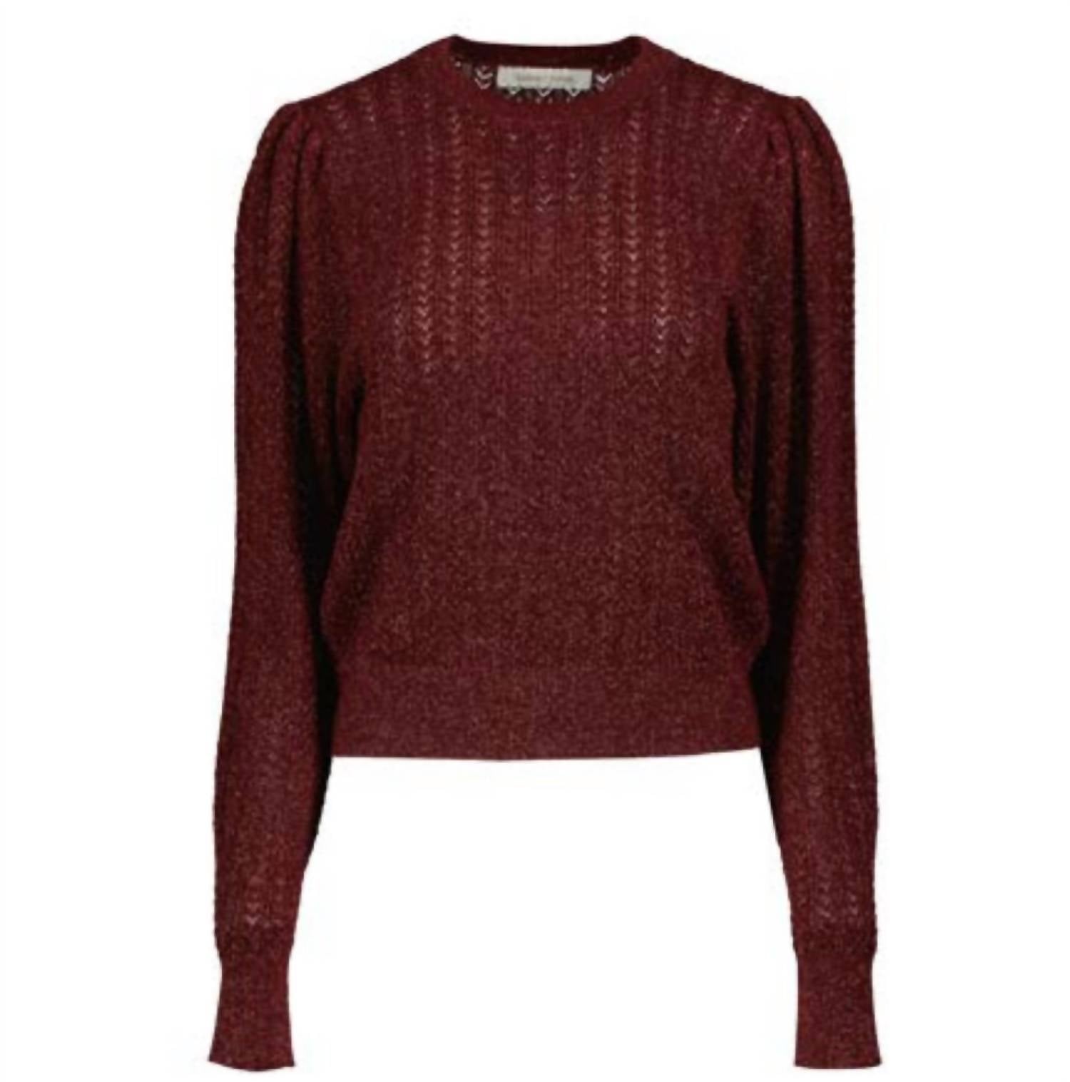 Bishop + Young - Puff Sleeve Metallic Sweater