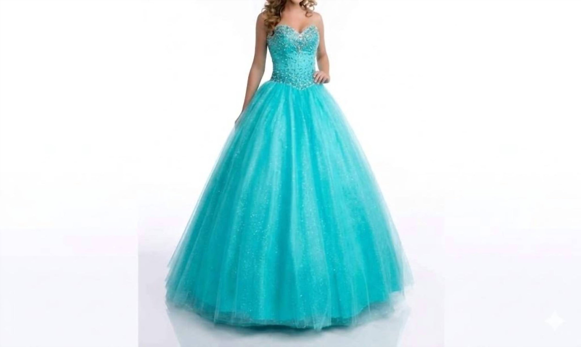 Karishma Creations Women's Prom Dress in turquoise - women's dress