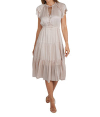 Love Token - Pamela Ruffle Trim Midi Dress