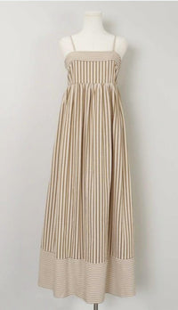 TCEC Maple Maxi Dress in beige - women's dress - alternate view