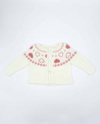 Fina Ejerique - Girl's Heart Knit Cardigan