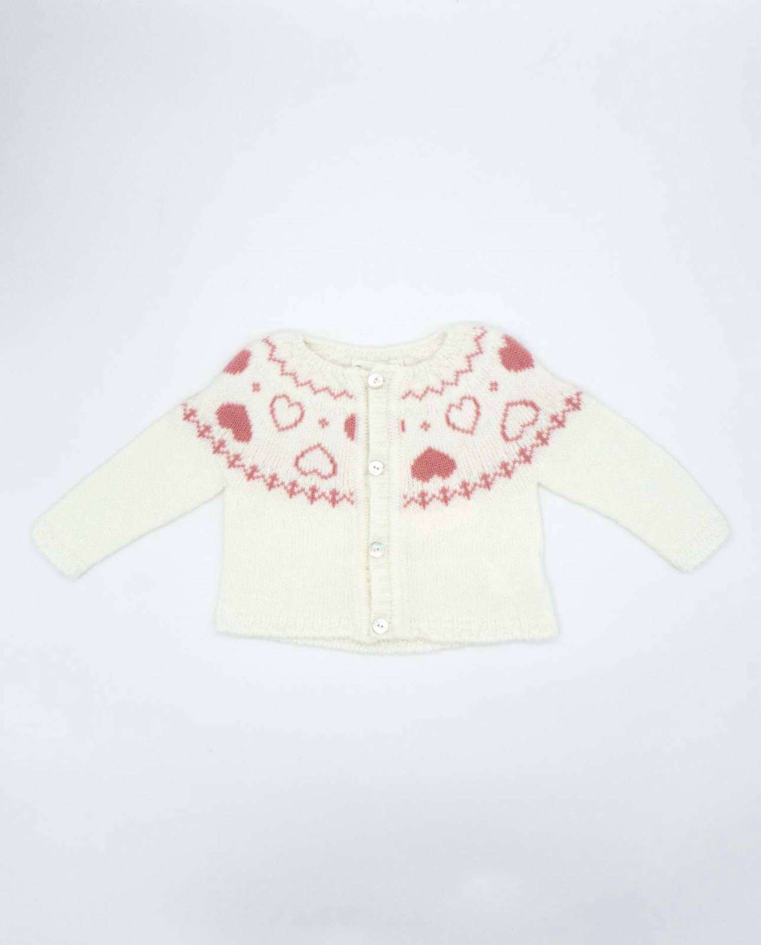 Fina Ejerique - Girl's Heart Knit Cardigan