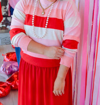 Anniewear - Heartfelt Color Block Sweater - Plus