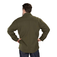 Polar King Patriot Bonded Flannel Shirt Jacket in juniper green - men's jacket - alternate view