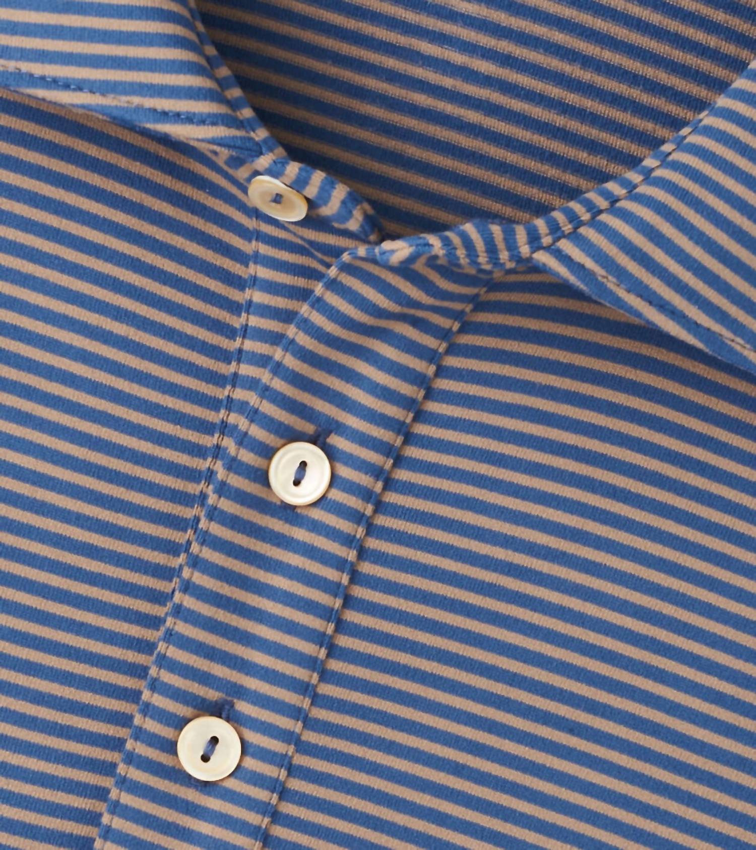 Peter Millar - Lyons Stripe Performance Jersey Long-sleeve Polo