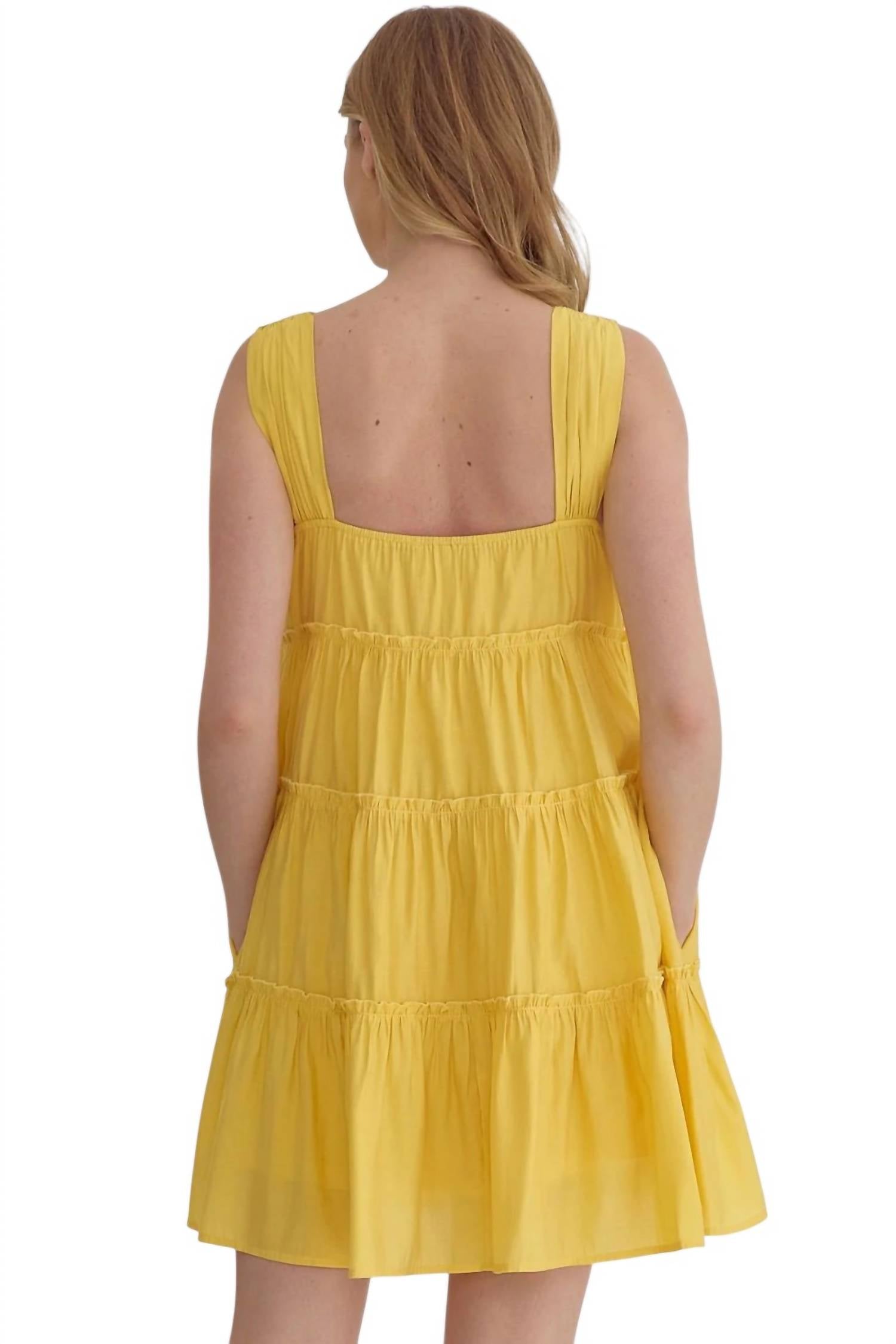 Entro - Square Neck Mini Dress