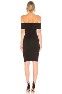 Nbd - Bishop Off The Shoulder Deep V Midi Dress