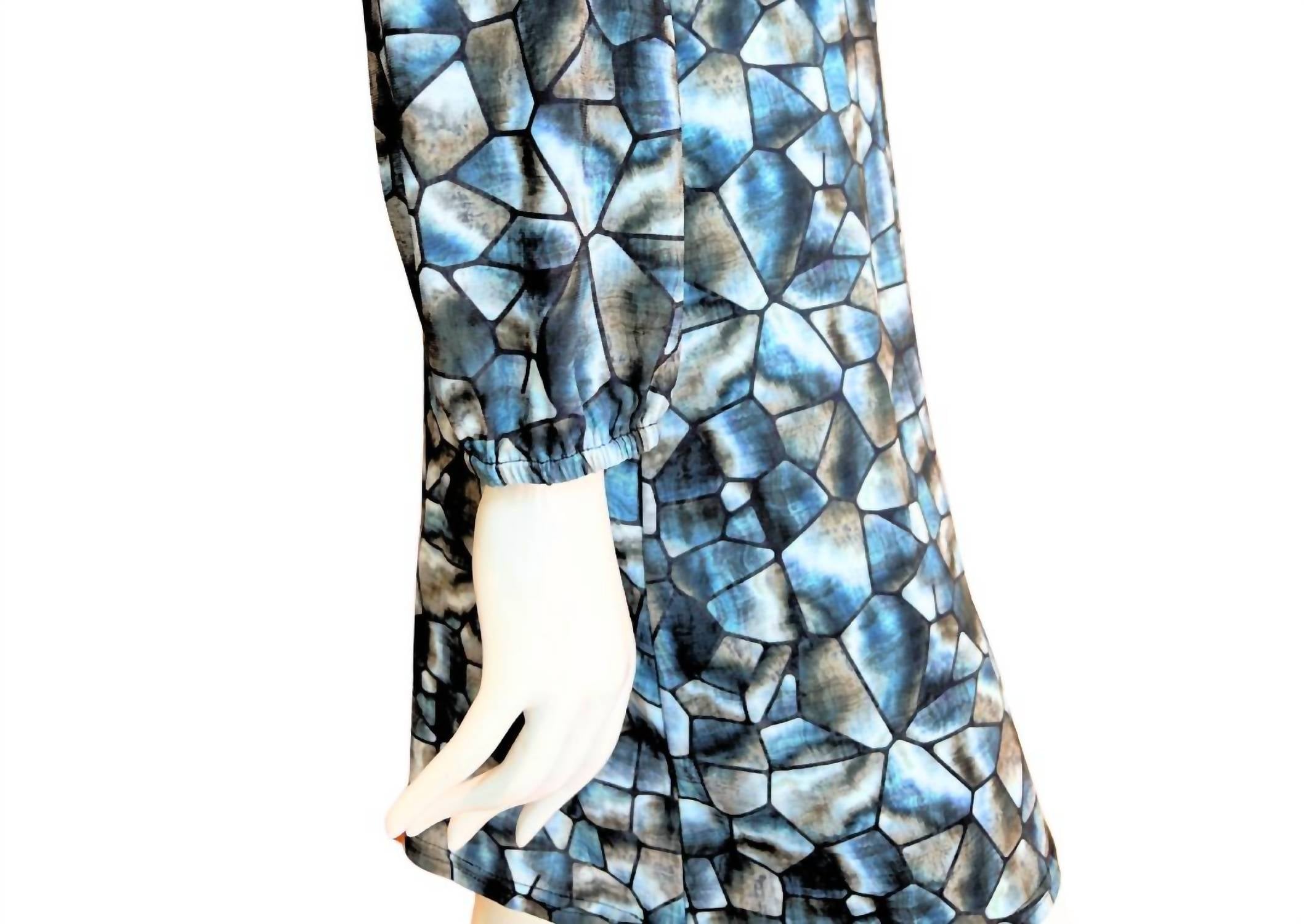 Viereck - Women's Mosaic V-neck Mini Dress