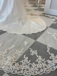 Morilee - Venice Lace Cathedral Length Wedding Veil